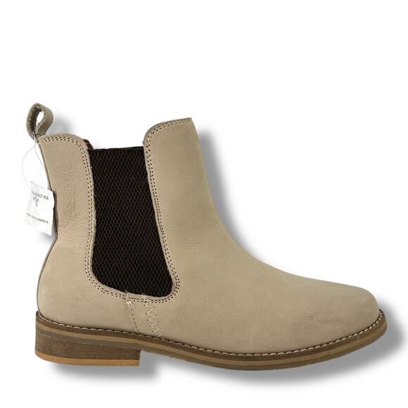 Hari Mari Leather Chelsea Boots Womens Size 6 Sand Pull On - Picture 2 of 10